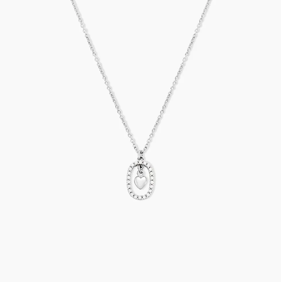 Collier Naly Argent Blanc Oxyde De Zirconium