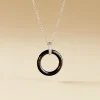 Collier Natacha Cera Argent Blanc Céramique Et Oxyde De Zirconium