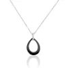Collier Nelly Argent Blanc Céramique Et Oxyde De Zirconium