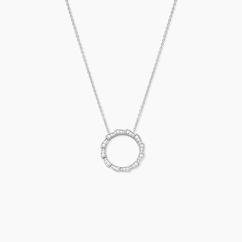 Collier Nevada Argent Blanc Oxyde De Zirconium