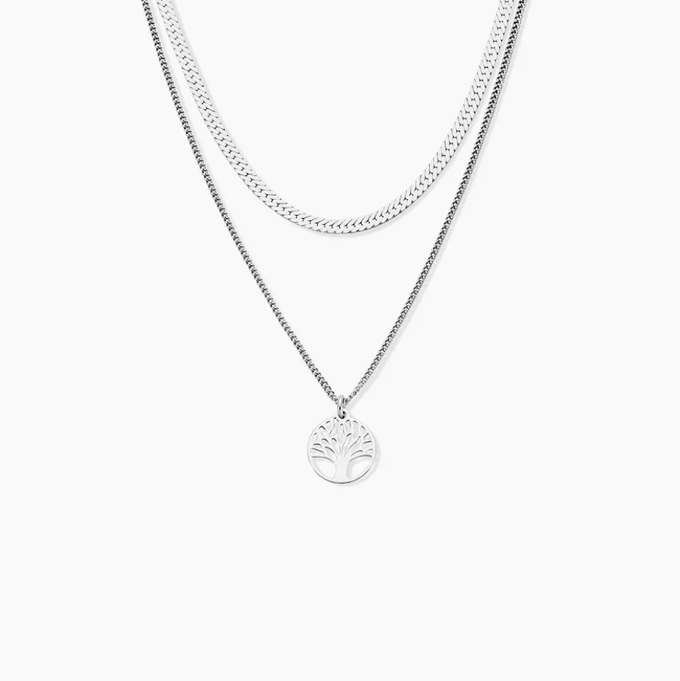 Collier Nia Argent Blanc