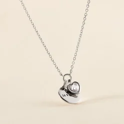 Collier Nikoline Argent Blanc Oxyde De Zirconium