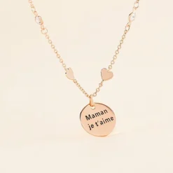 Collier Nueva Argent Rose Oxyde De Zirconium