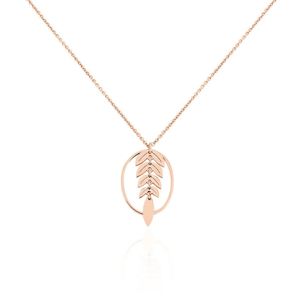 Collier Odelyne Argent Rose