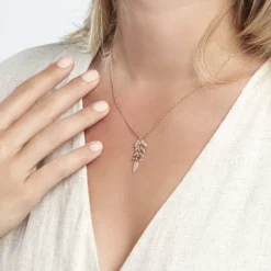Collier Odelyne Argent Rose