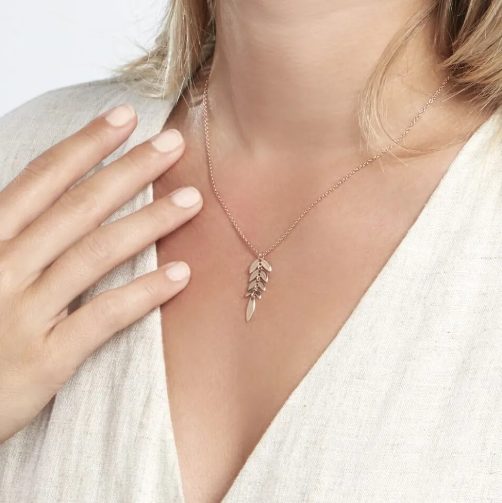 Collier Odelyne Argent Rose