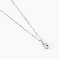 Collier Olly Or Blanc Oxyde De Zirconium