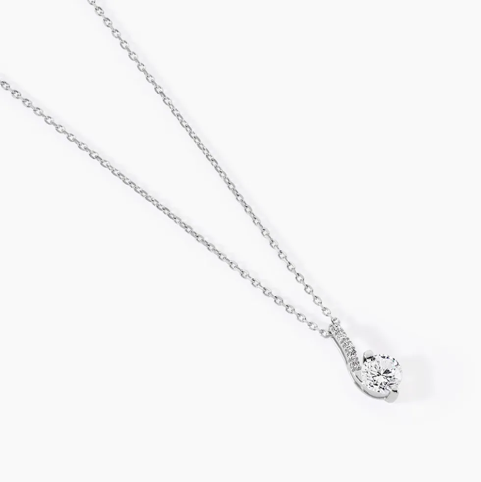 Collier Olly Or Blanc Oxyde De Zirconium