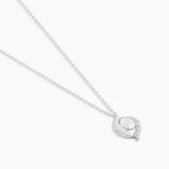 Collier Or Blanc Lydia Oxydes De Zirconium
