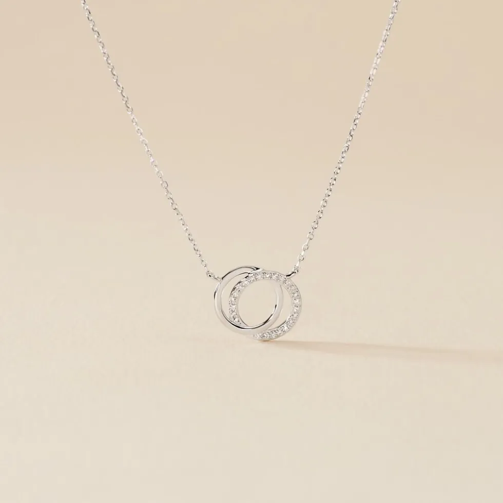 Collier Or Blanc Tresha Diamants