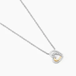 Collier Or Jaune Argent Blanc Oxyde De Zirconium