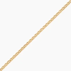 Collier Or Jaune Capucin Maille Marine