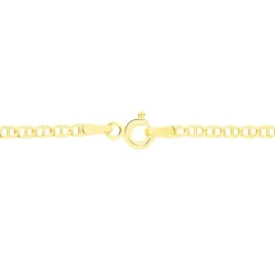 Collier Or Jaune Capucin Maille Marine