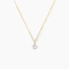 Collier Or Jaune Emilee Oxyde De Zirconium