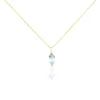 Collier Or Jaune Raquel Topaze