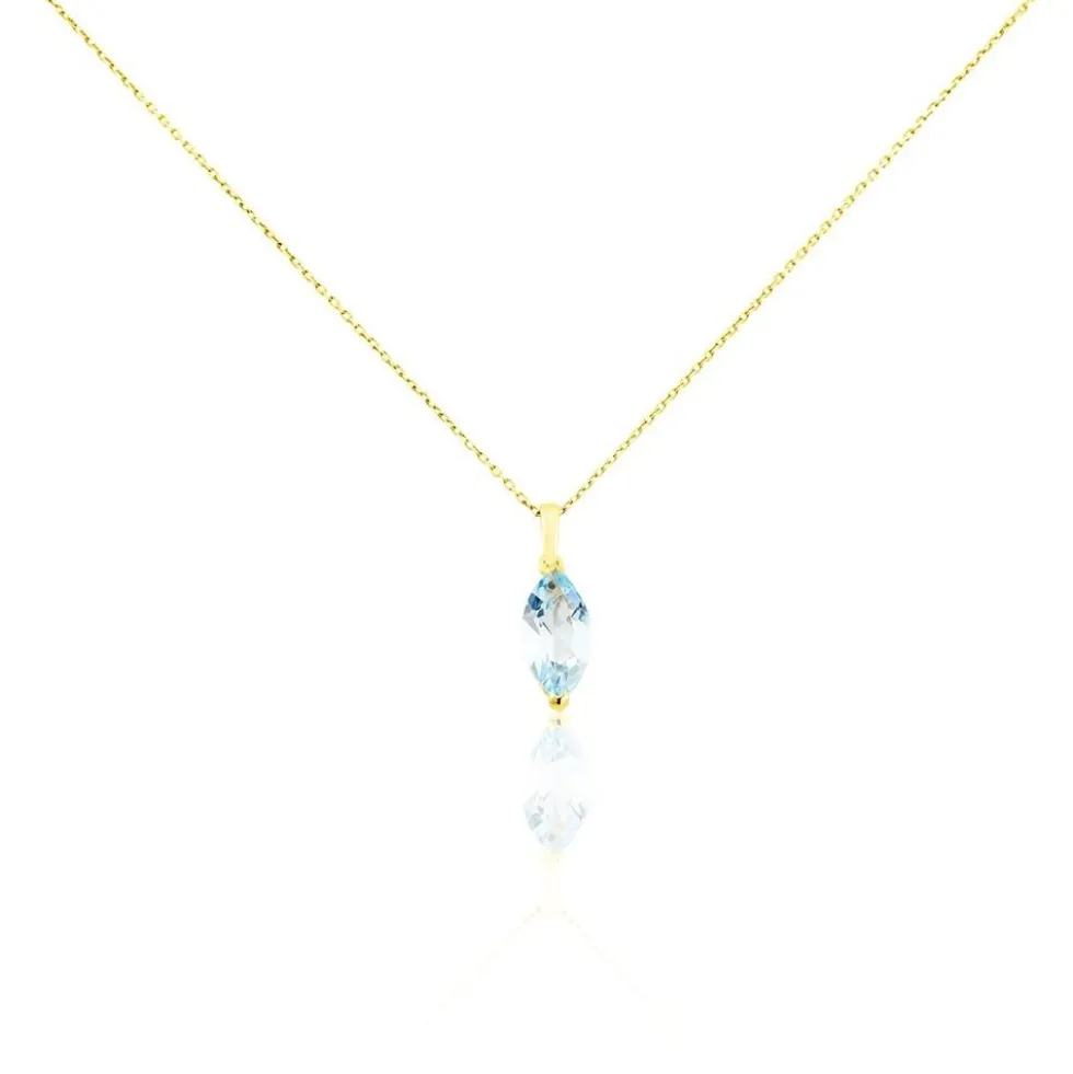 Collier Or Jaune Raquel Topaze