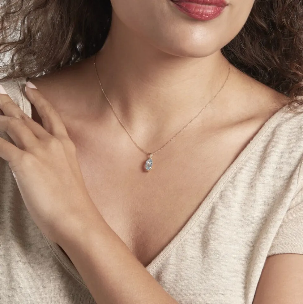 Collier Or Jaune Raquel Topaze