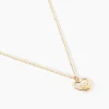 Collier Or Jaune Saponaire Oxydes De Zirconium