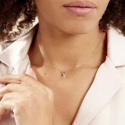 Collier Osanna Or Blanc Diamant