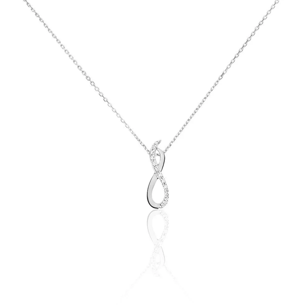 Collier Osanna Or Blanc Diamant