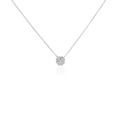 Collier Ottilie Argent Blanc Oxyde De Zirconium