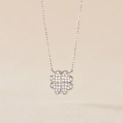 Collier Ottilie Argent Blanc Oxyde De Zirconium