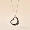 Collier Pam Argent Blanc Céramique Et Oxyde De Zirconium