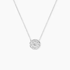 Collier Peinda Argent Blanc Oxyde De Zirconium