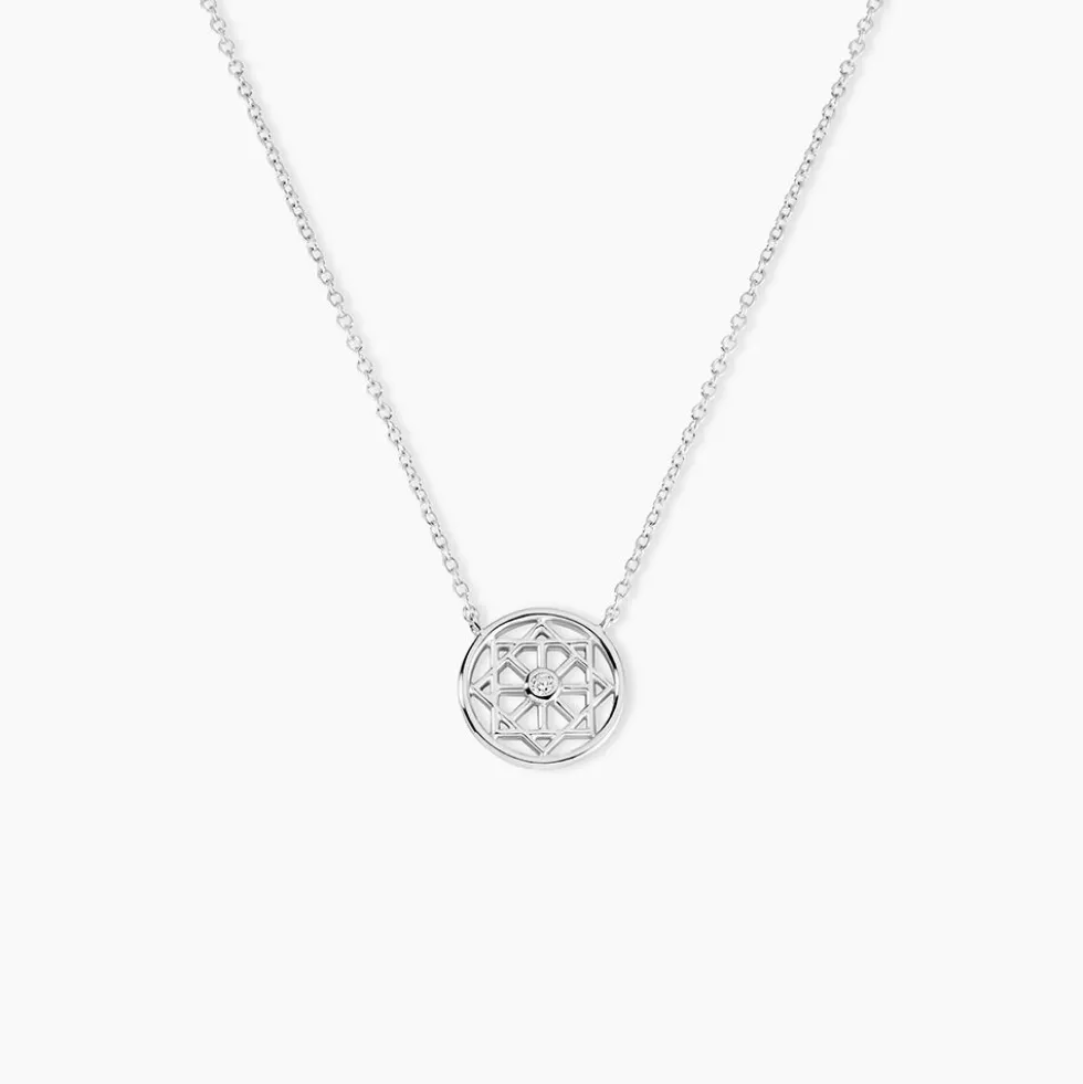 Collier Peinda Argent Blanc Oxyde De Zirconium