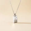 Collier Phebus Him Acier Blanc Diamant