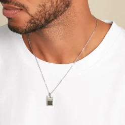 Collier Phebus Him Acier Argenté