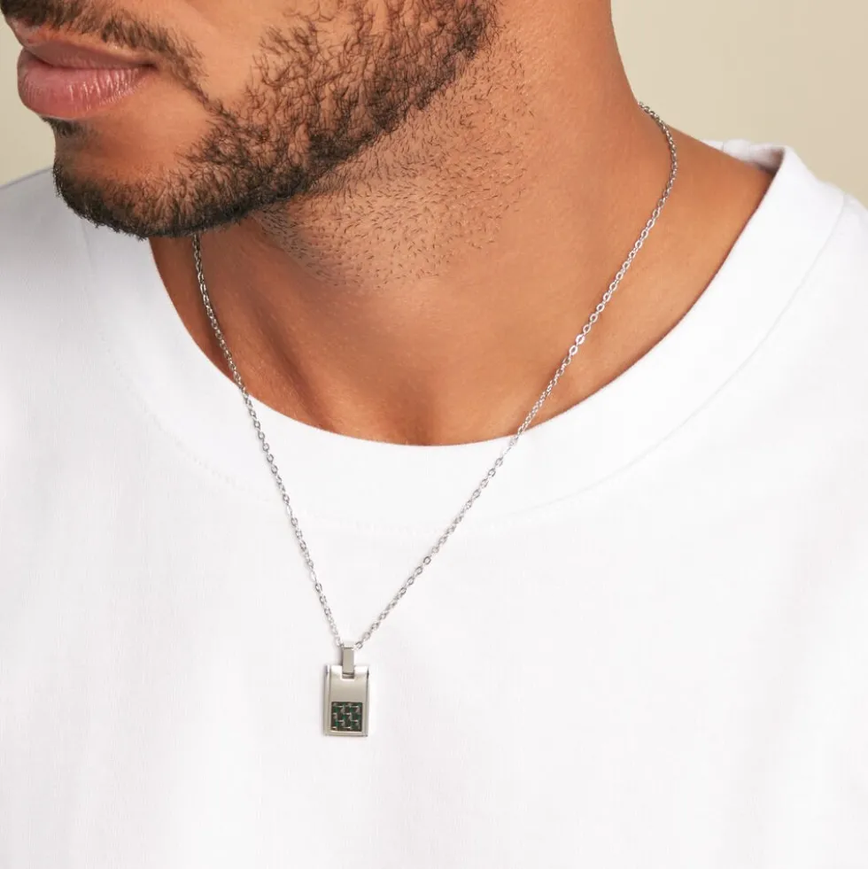 Collier Phebus Him Acier Argenté
