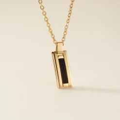 Collier Phebus Him Acier Jaune