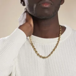 Collier Phebus Him Classique Acier Jaune