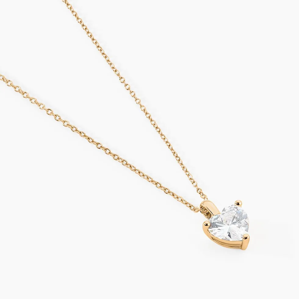 Collier Plaqué Or Caner Oxydes De Zirconium