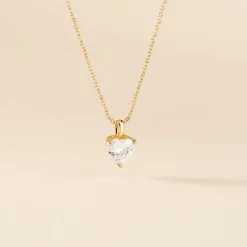 Collier Plaqué Or Caner Oxydes De Zirconium