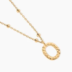 Collier Plaqué Or Jaune Lettra