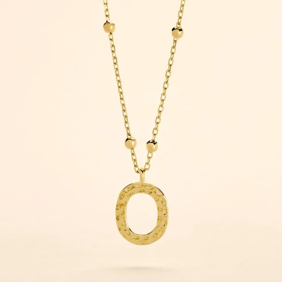 Collier Plaqué Or Jaune Lettra