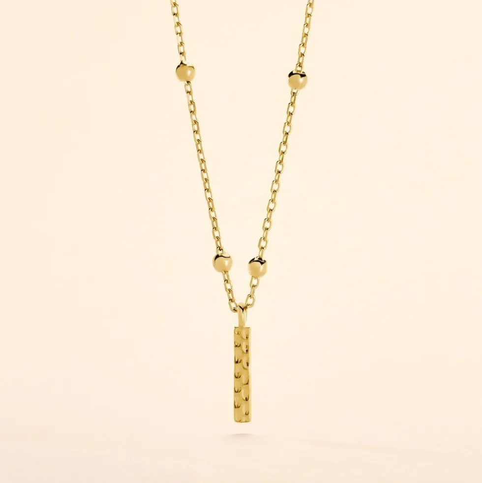 Collier Plaqué Or Jaune Lettra