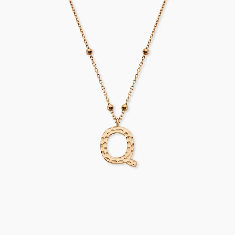 Collier Plaqué Or Jaune Lettra