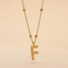 Collier Plaqué Or Jaune Lettra