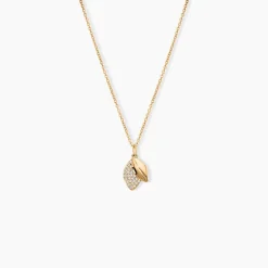 Collier Plaqué Or Jaune Simao Oxydes De Zirconium