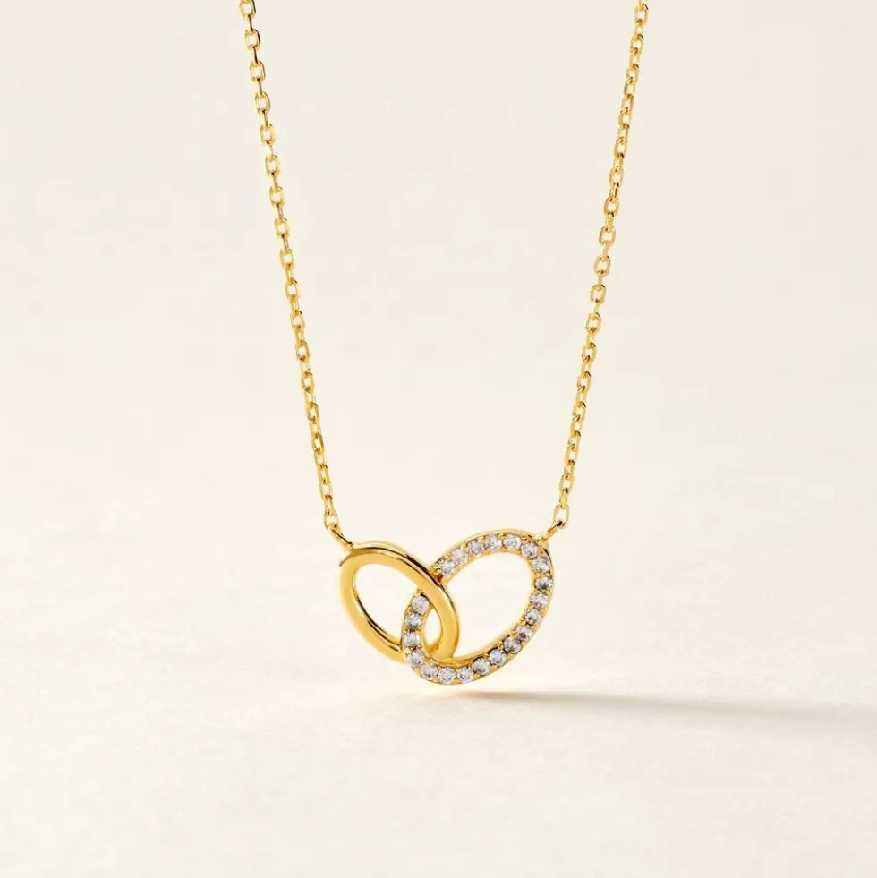 Collier Plaqué Or Kimberlie Oxydes De Zirconium