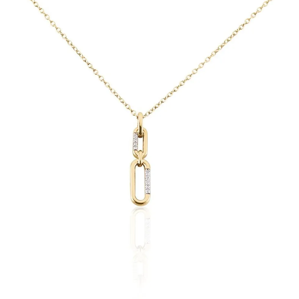 Collier Plaqué Or Mietta Oxydes De Zirconium
