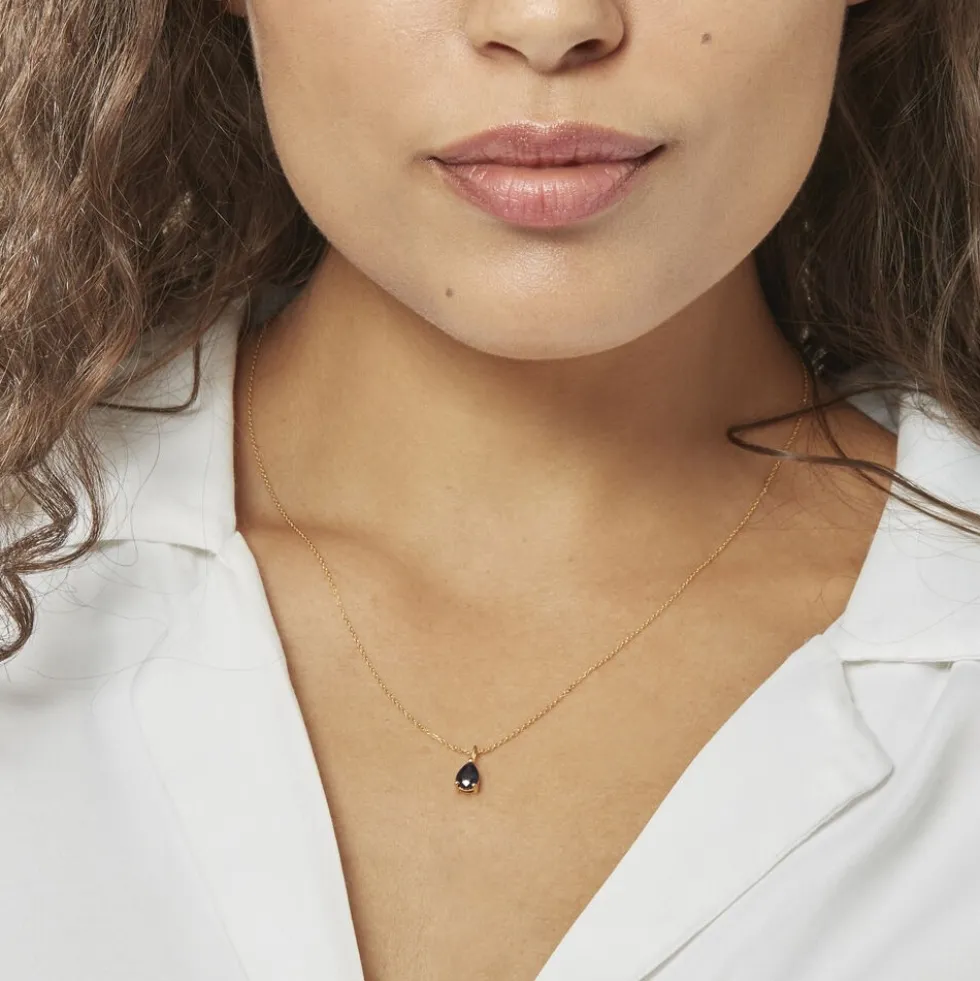Collier Pluie D'Eclat Or Jaune Saphir