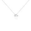 Collier Pluton Argent Blanc Oxyde De Zirconium