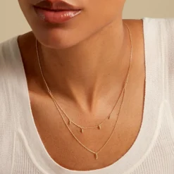Collier Poem Argent Jaune Péridot