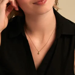 Collier Poem Argent Jaune Péridot