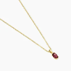 Collier Poem Argent Jaune Tourmaline