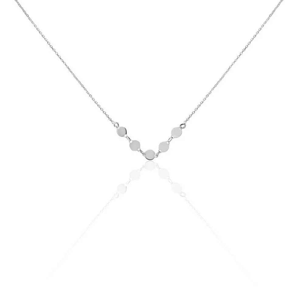 Collier Poenui Argent Blanc
